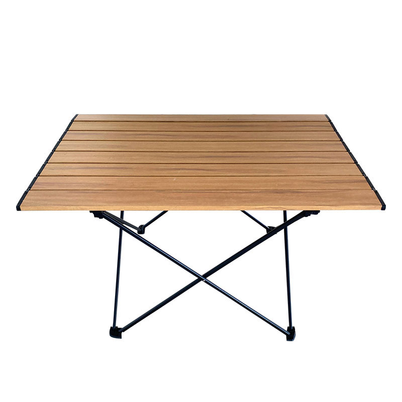 Aluminum Waterproof Wood Grain Camping Table